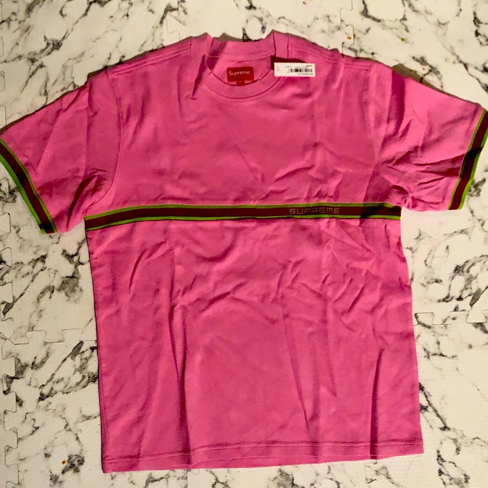 Supreme Pinstripe T-Shirt Brand New